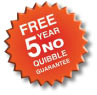 5 year guarantee